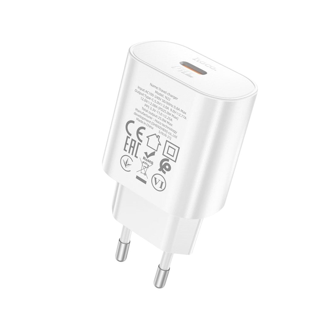 Adaptador Hoco N22 25W USB-C sin cable - foto 2