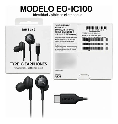 Audífonos Samsung AKG USB-C EO-IC100 Originales – Negro – foto 10