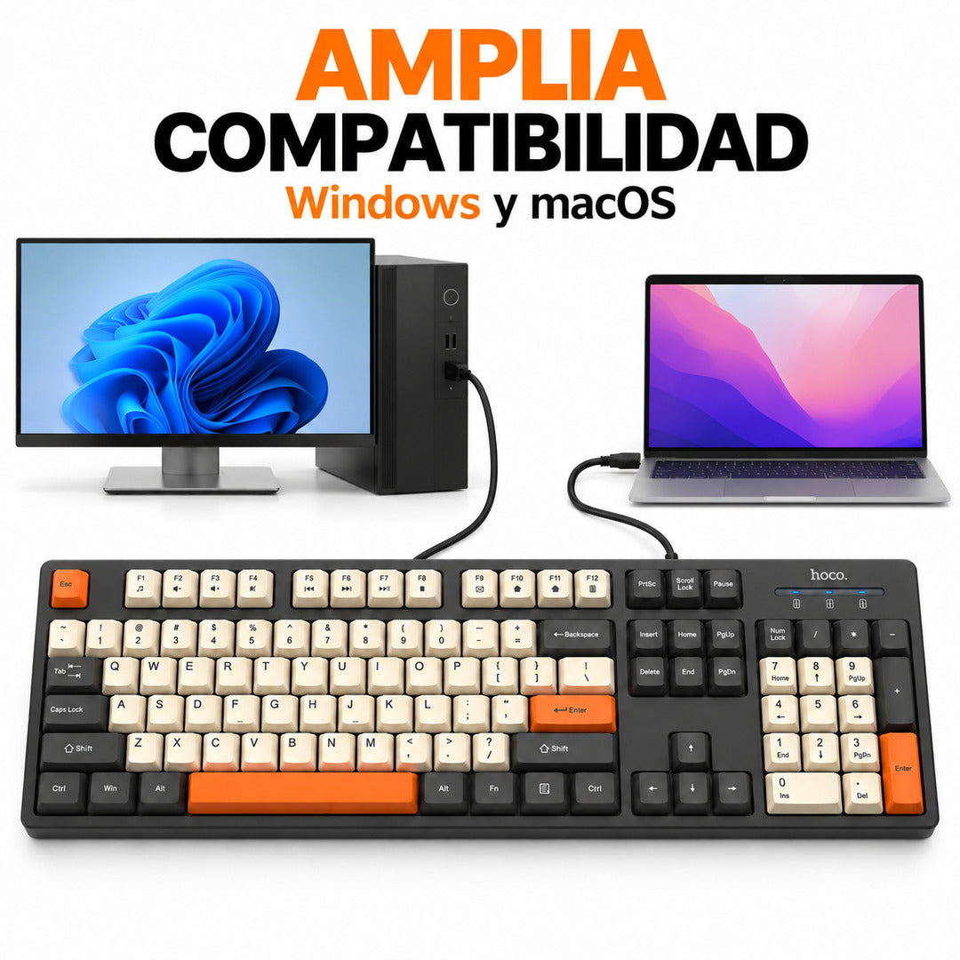 Compatibilidad Windows y macOS Hoco GM61