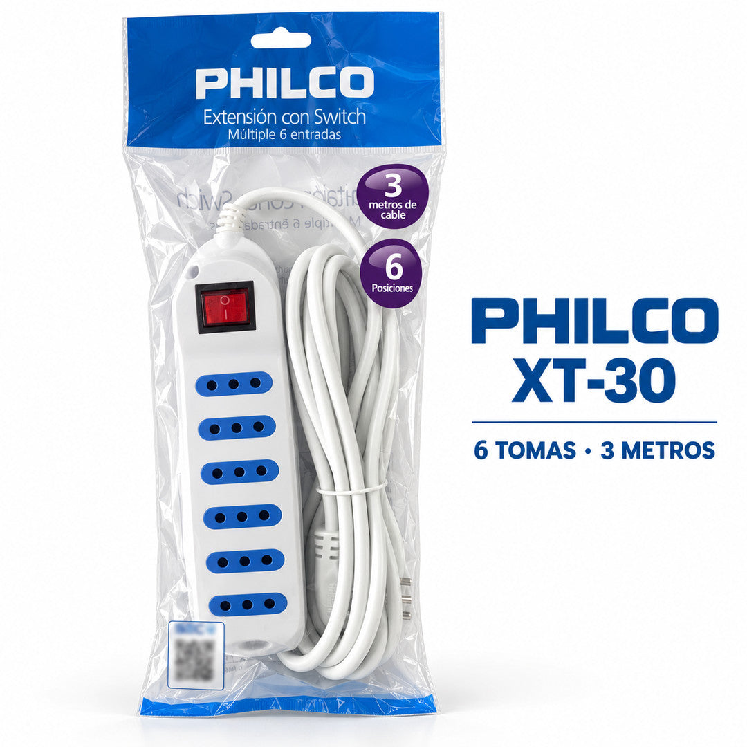 Philco XT-30 6 tomas 3 metros