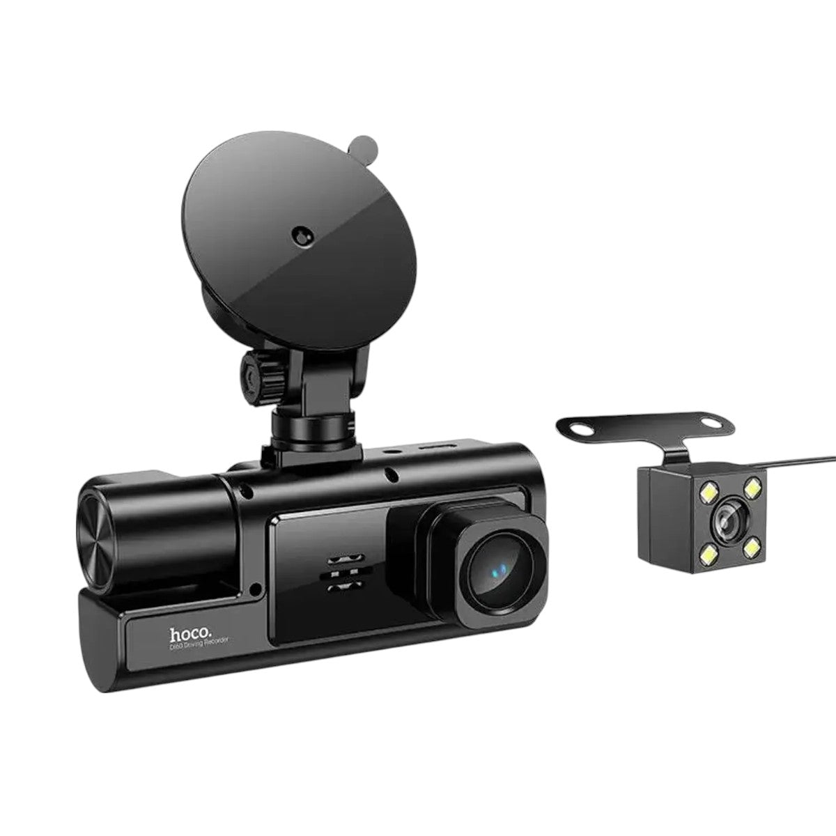 Cámara Auto Hoco DI60 World Dash Cam Full HD 3 Pantallas y Parking