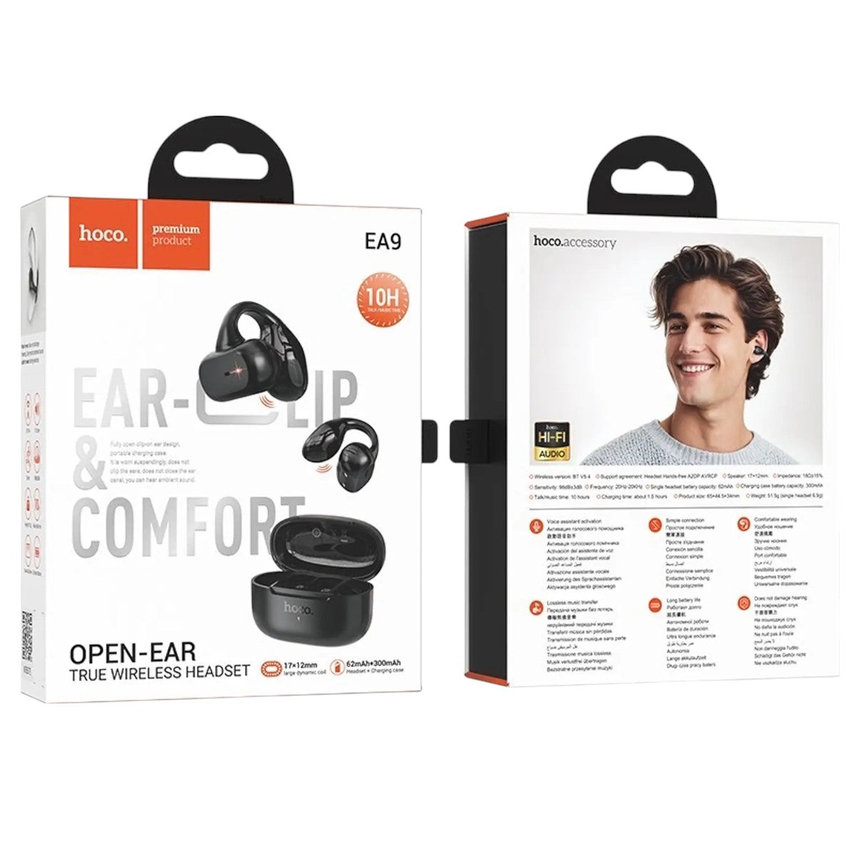 Audífonos Hoco EA9 Clear TWS Bluetooth 5.3 In-Ear 7h Micrófono