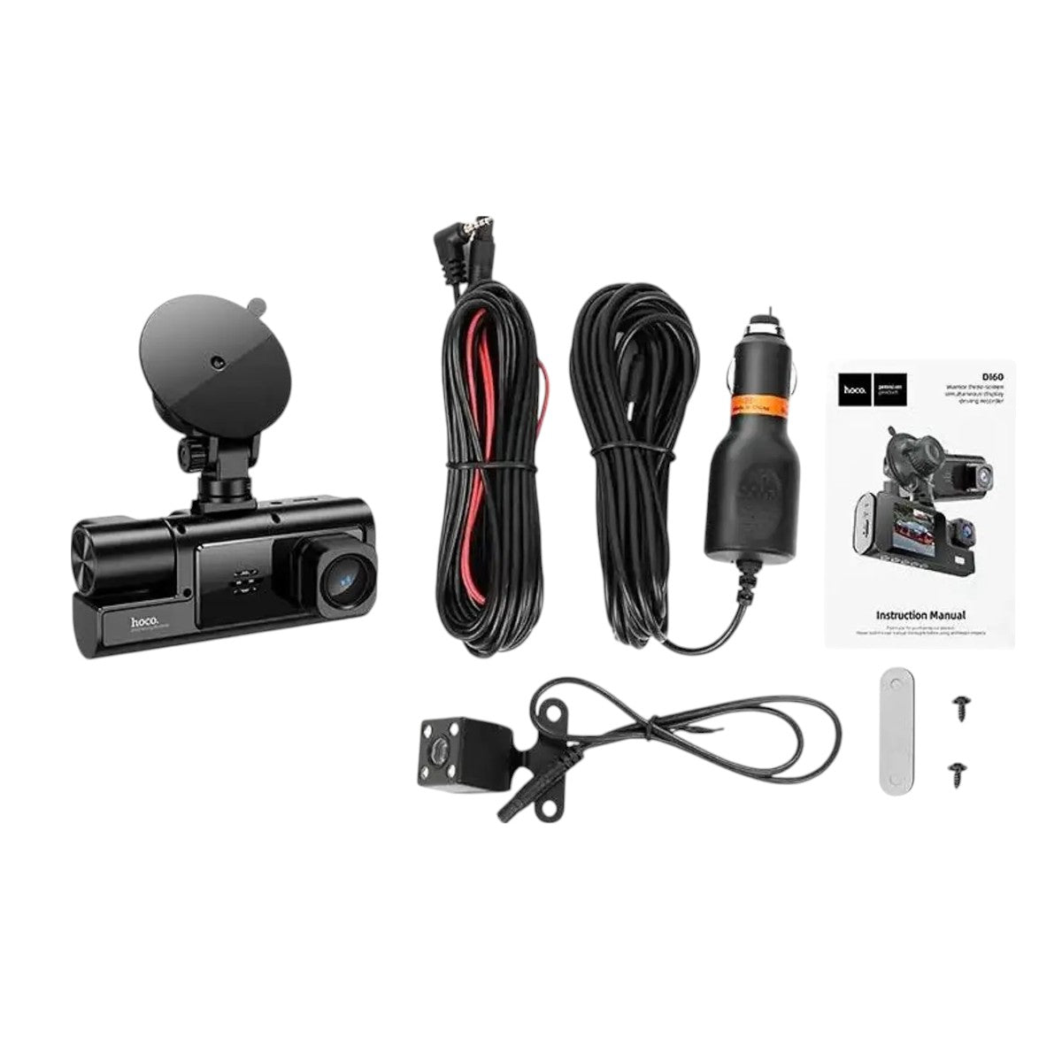 Cámara Auto Hoco DI60 World Dash Cam Full HD 3 Pantallas y Parking