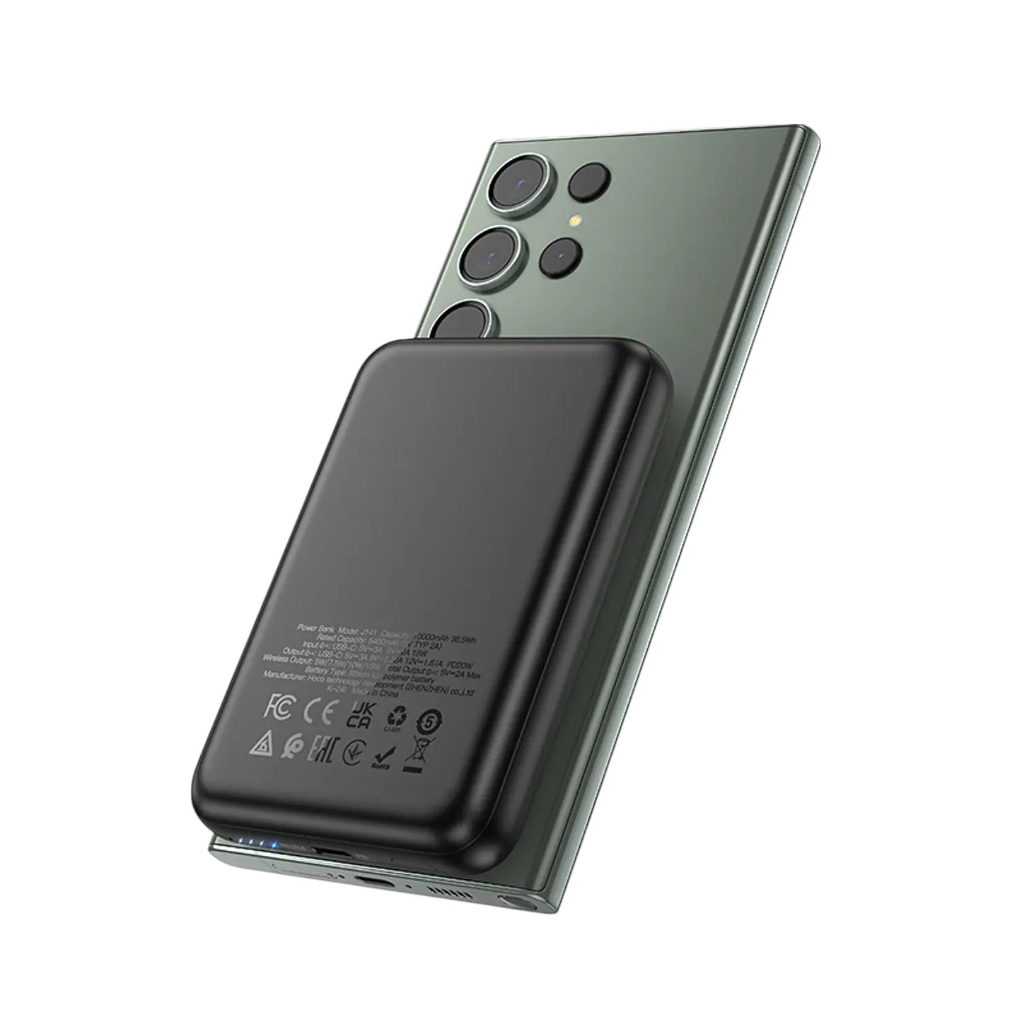 Powerbank Hoco J141 10000mAh Magnético PD20W Carga Rápida Tipo C