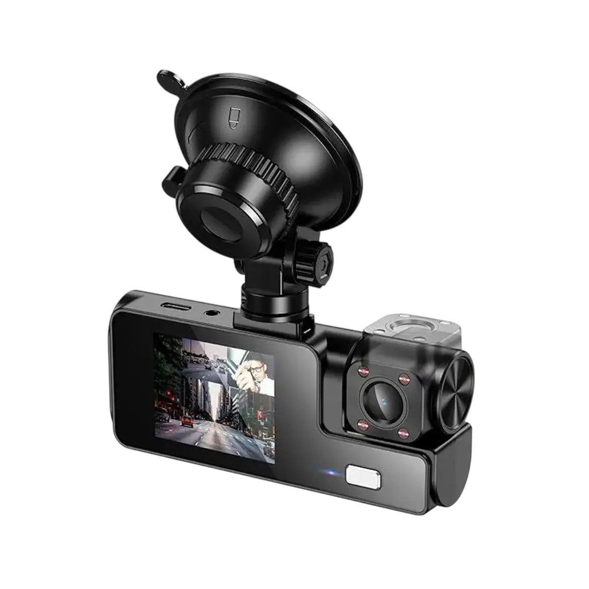 Cámara Auto Hoco DI60 World Dash Cam Full HD 3 Pantallas y Parking