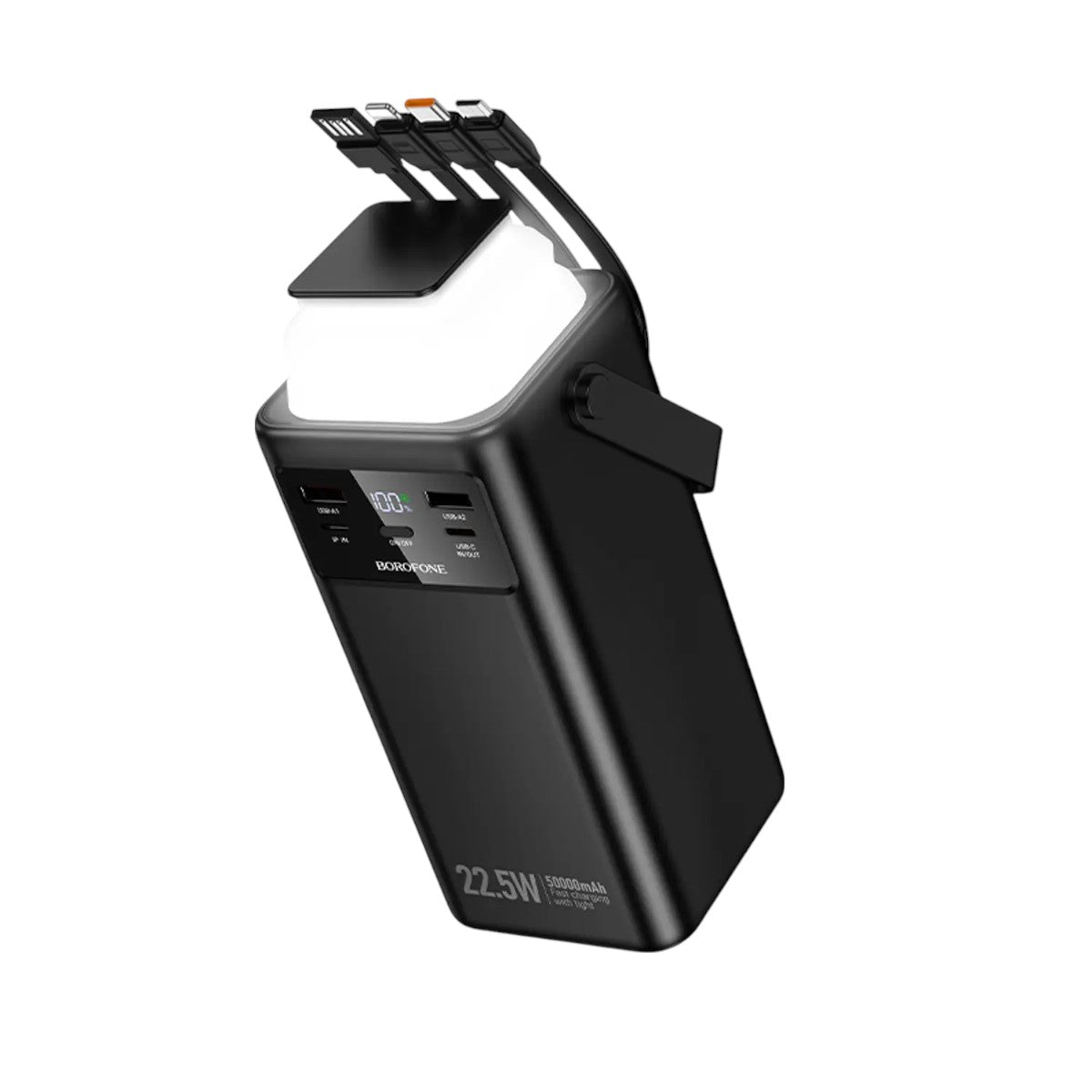 Powerbank Borofone BJ65A 50000mAh Carga Rápida PD20W + 4 Cables Integrados