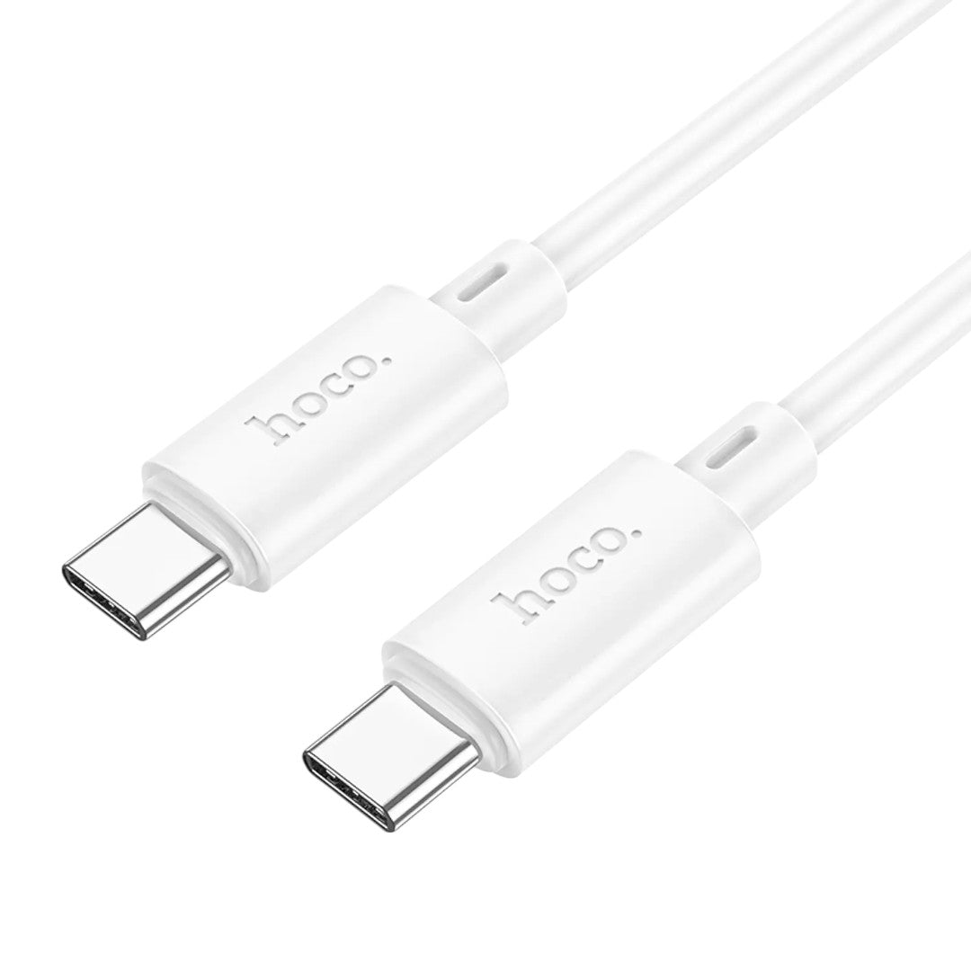 Cable Hoco X88 Tipo C a C 60W 2M Blanco Carga Rápida