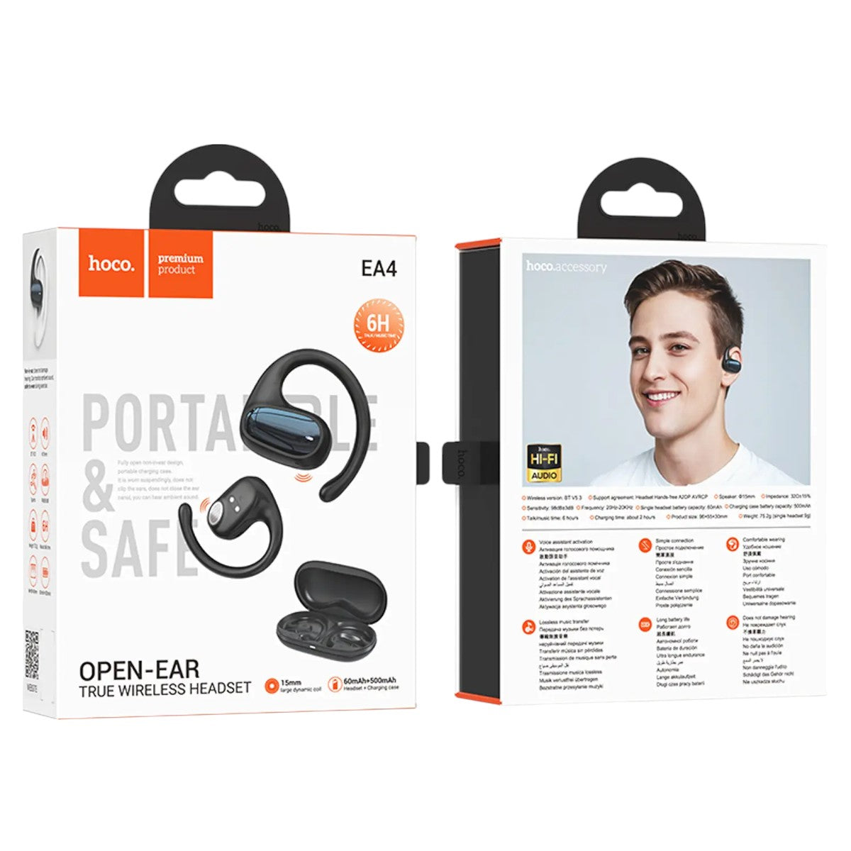Audífonos Bluetooth Hoco EA4 Cloud TWS Bluetooth 5.3 In Ear