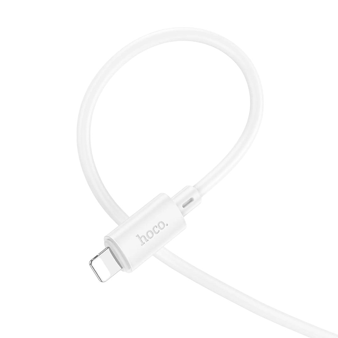Cable Lightning Hoco X88 2M Blanco Carga Rápida