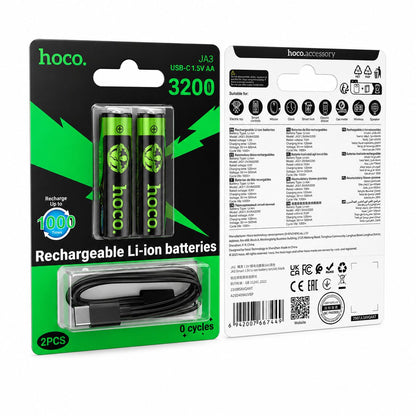 Pilas AA recargables USB-C Hoco JA3 – foto 2