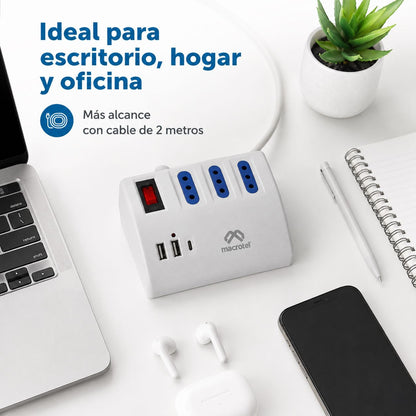 Zapatilla Macrotel 2500W con USB-C – foto 6