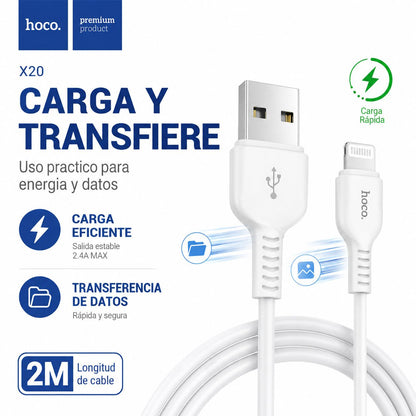 Cable Hoco X20 Lightning 2 m – foto 6