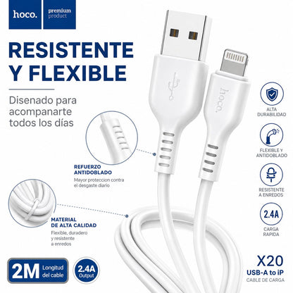 Cable Hoco X20 Lightning 2 m – foto 7