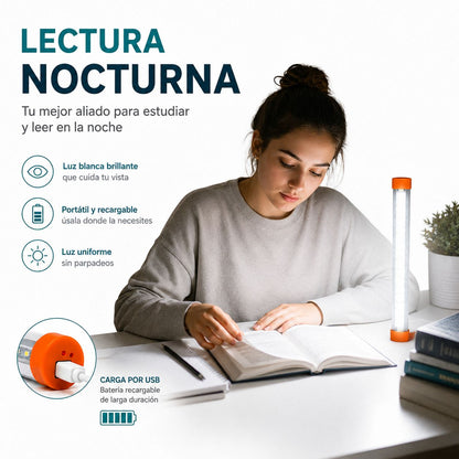 Luz LED de emergencia recargable 35 cm – foto 4