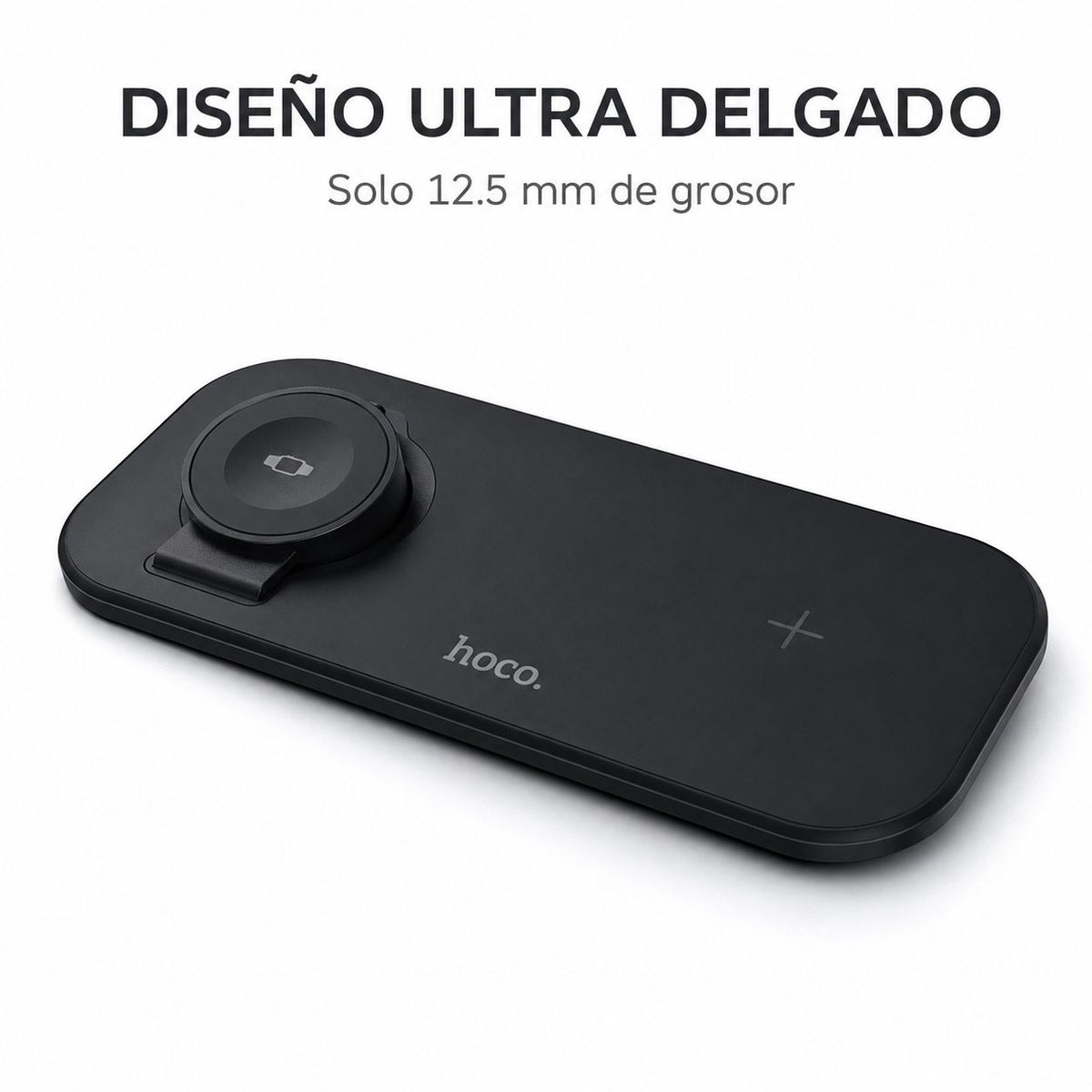 Cargador inalámbrico 3 en 1 Hoco CW65 negro – foto 6