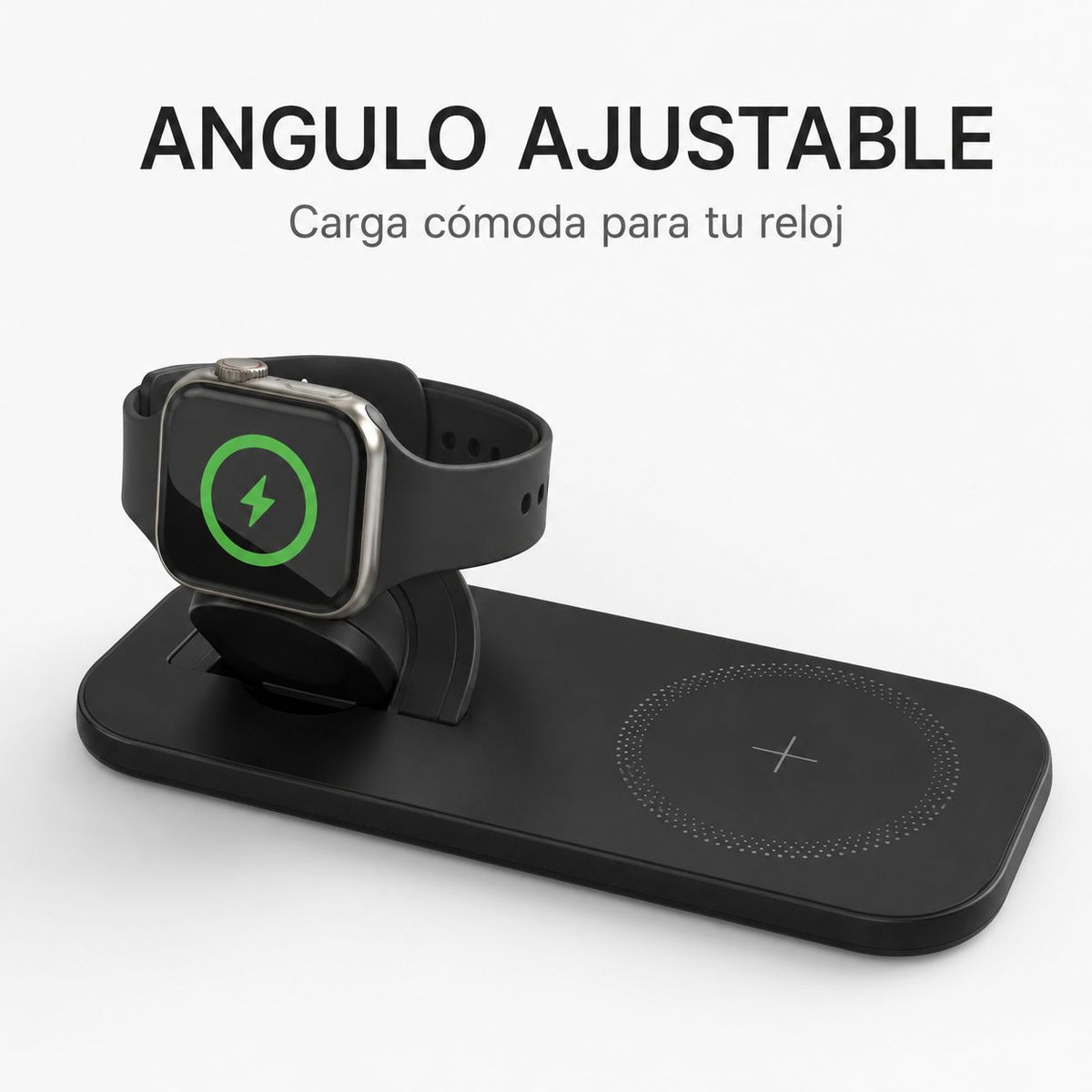 Cargador inalámbrico 3 en 1 Hoco CW65 negro – foto 7