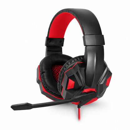 Audífonos gamer LED negro y rojo – foto 1