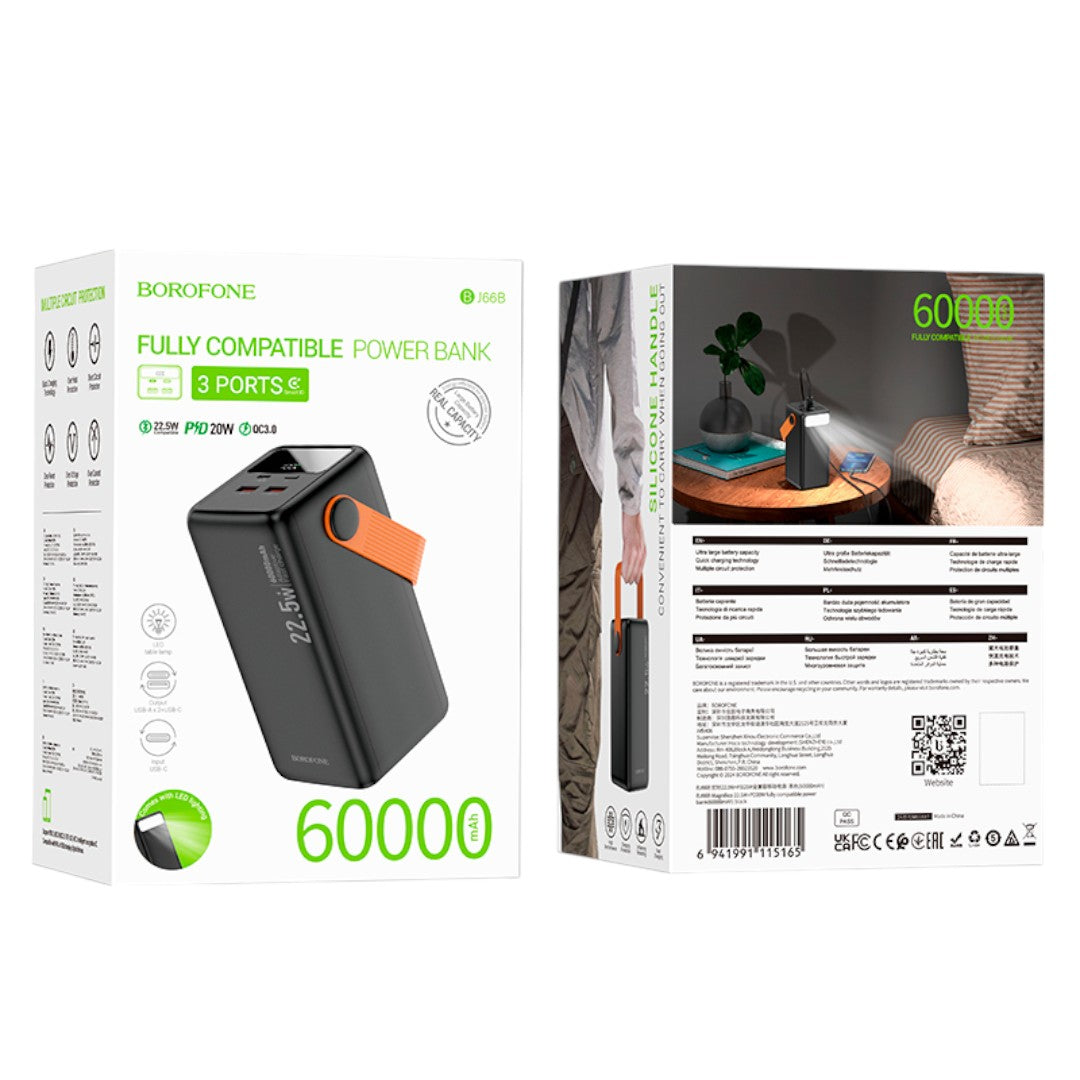 Powerbank Borofone BJ66B 60000 mAh 22.5 W + PD 20 W