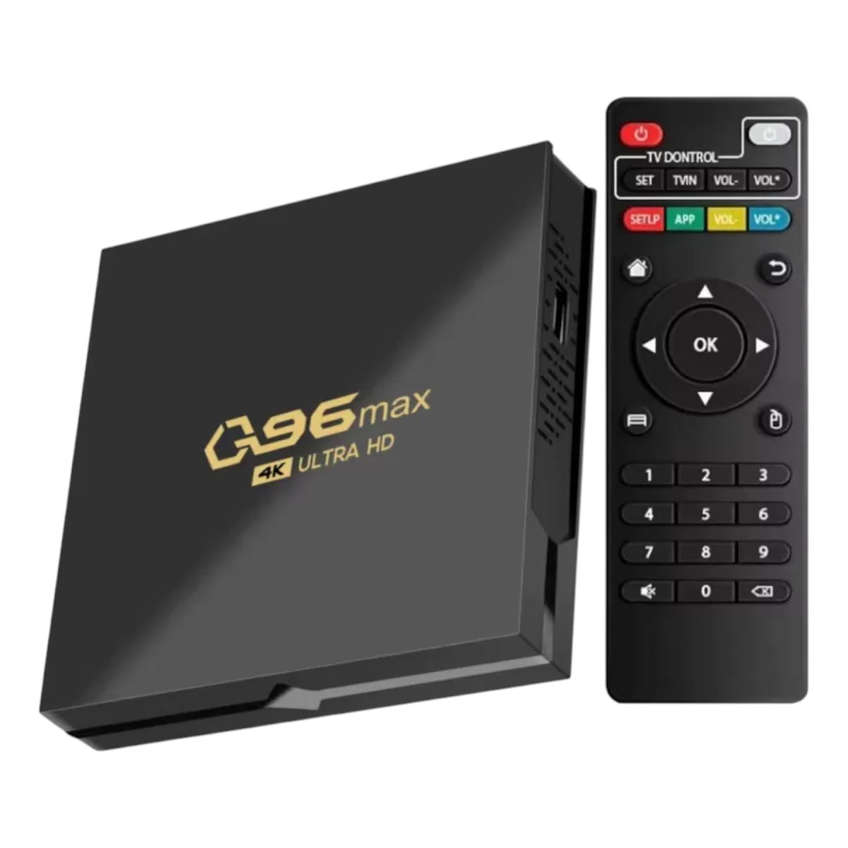 TV Box Q96 MAX Android 4K con WiFi y Control Remoto