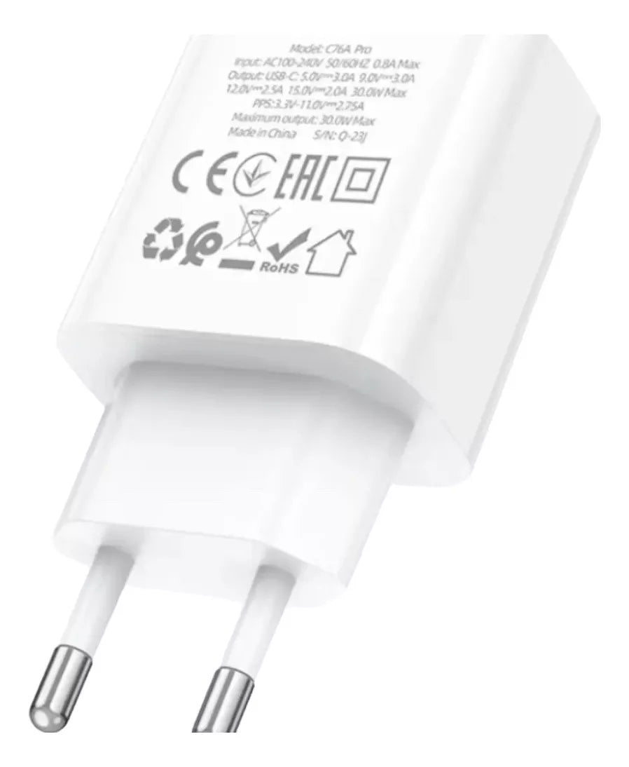 Adaptador Hoco C76a Pro Pd 30w Carga Rapida Tipo C