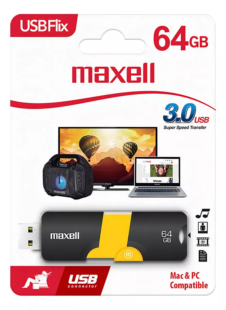 Pendrive Maxell Usb Flix 64GB