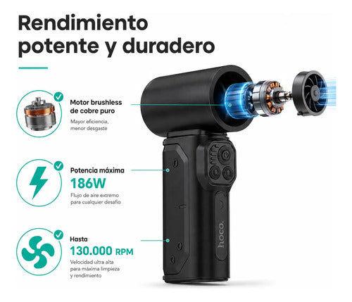 Soplador de aire portátil Hoco HX68 – foto 7