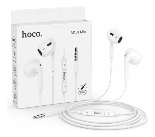 Audífonos Hoco M101 Max con Micrófono y Control, Jack 3.5 mm – Blanco – foto 2