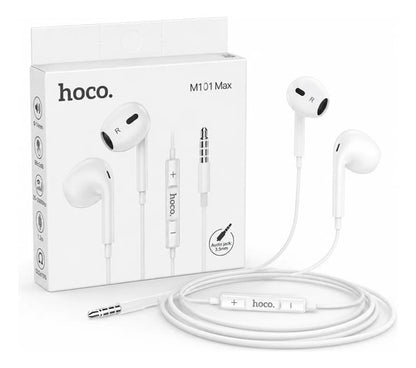 Audífonos Hoco M101 Max con Micrófono y Control, Jack 3.5 mm – Blanco – foto 2