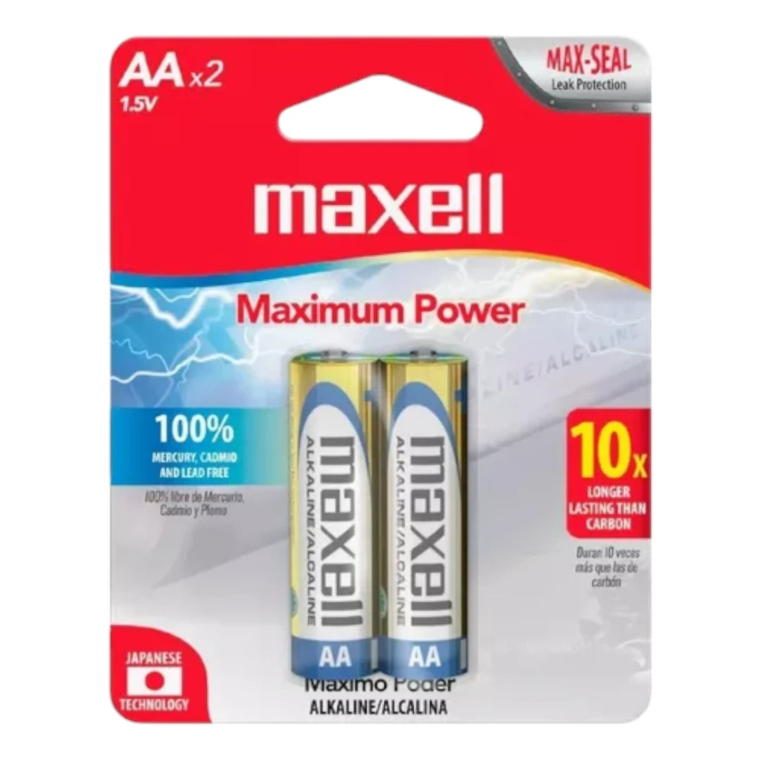 Pack Pilas Maxell AA 2 Pilas