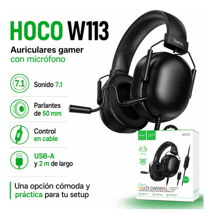 Audífonos gamer Hoco W113 – foto 9