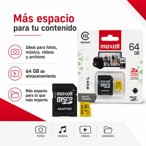 Micro SD Maxell 64 GB – foto 3