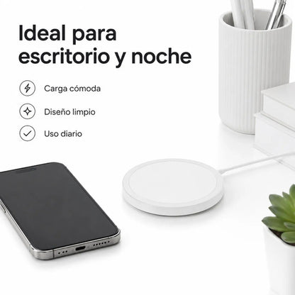 Cargador magnético Hoco CW52 15W blanco – foto 7