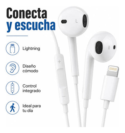 Audífonos Recrsi tipo EarPods Lightning – foto 8