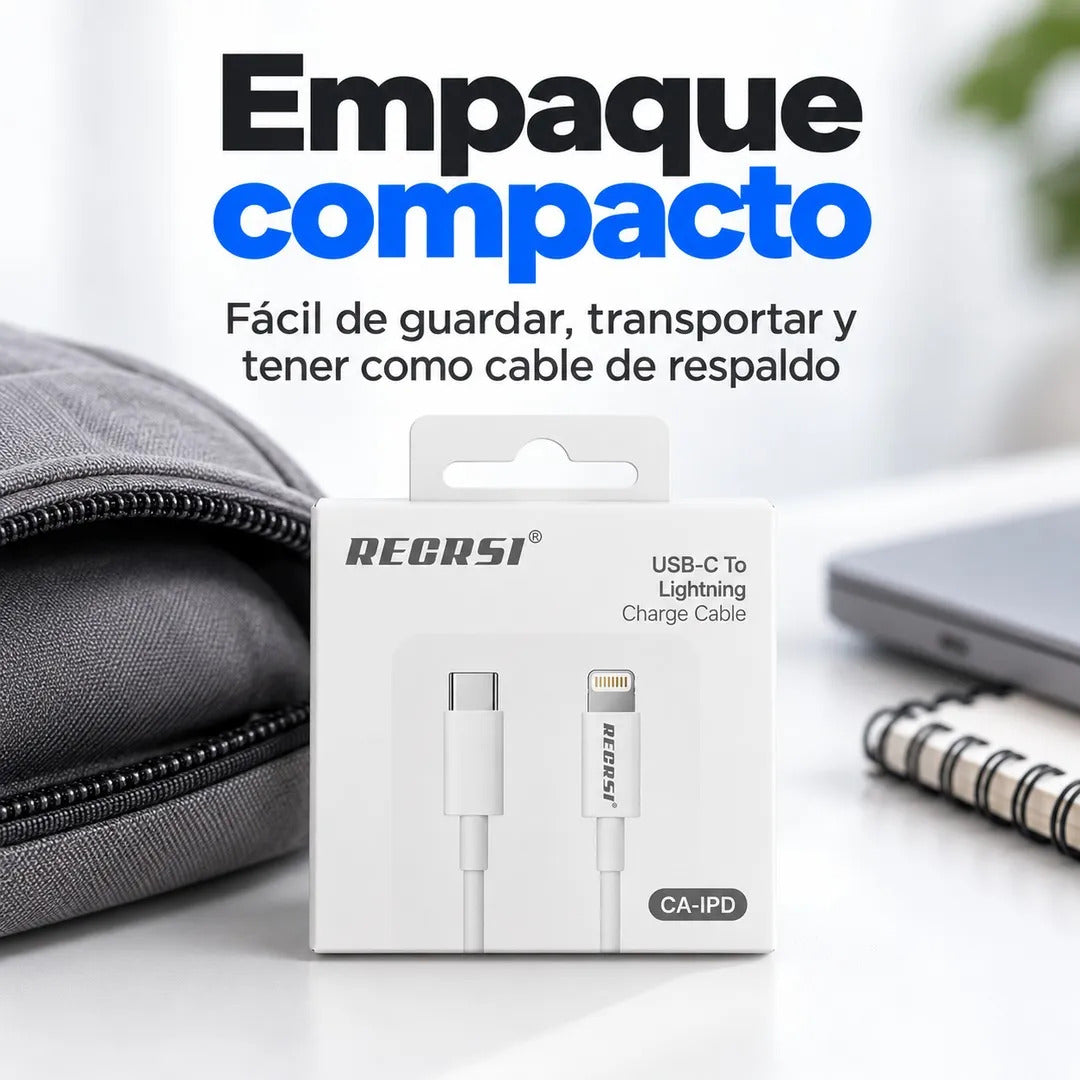 Cable de Carga Tipo C a Lightning Compatible con iPad CA-IPD - foto 5