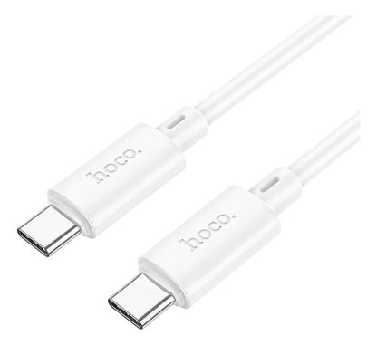 Cable Hoco X88 Blanco Carga Rápida – USB-C a USB-C 60W · 2 m – foto 1