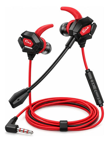 Audífonos Gamer Moxom MX-EP109 con Micrófono y Jack 3,5 mm – Rojo – foto 1
