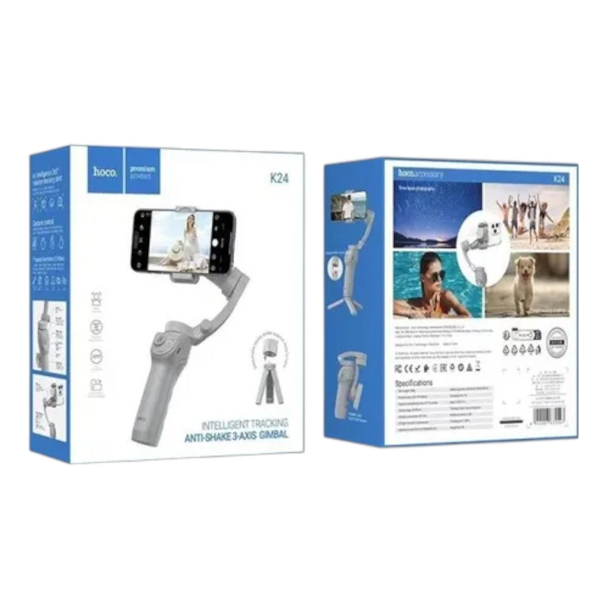 Trípode Gimbal HOCO K24 3 Ejes con Seguimiento Inteligente