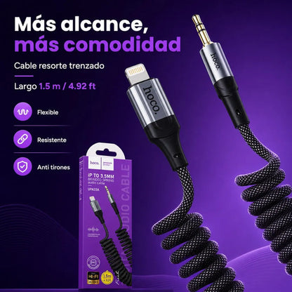 Cable auxiliar Hoco UPA33A Lightning a jack 3.5 mm – foto 4