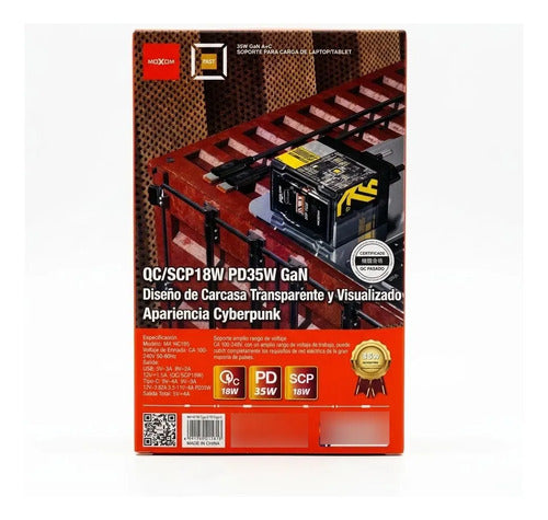 Cargador Moxom MX-HC195 GaN 35W – foto 6