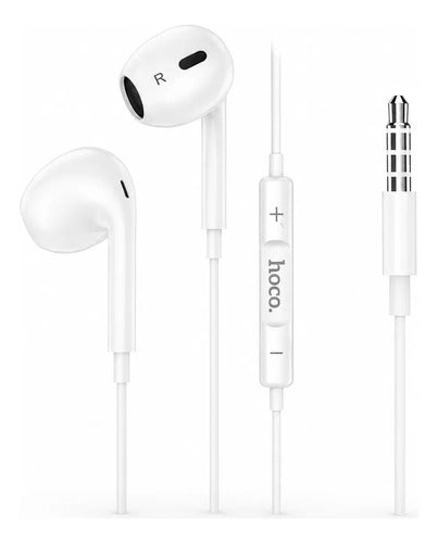 Audífonos Hoco M101 Max con Micrófono y Control, Jack 3.5 mm – Blanco – foto 1