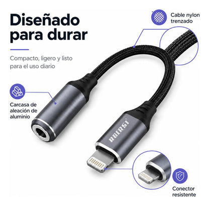 Adaptador Recrsi RE-ZJ23 Lightning a jack 3.5 mm – foto 4