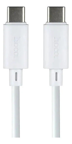 Cable Hoco X88 Blanco Carga Rápida – USB-C a USB-C · 1 m – foto 1