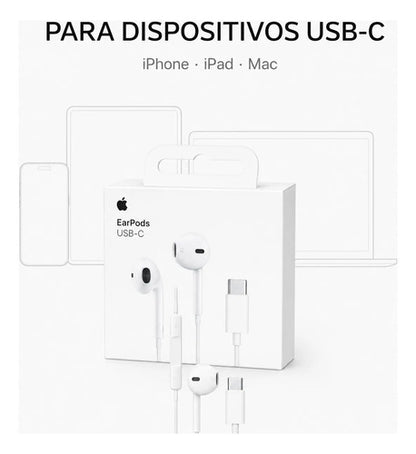Audífonos Apple EarPods USB-C Originales con Micrófono – foto 6