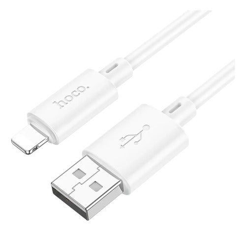 Cable Hoco X88 Blanco Carga Rápida – USB-C a Lightning · 2 m – foto 1