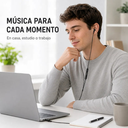 Audífonos Hoco M101 Max con Micrófono y Control, Jack 3.5 mm – Negro – foto 10