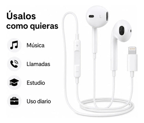 Audífonos Recrsi tipo EarPods Lightning – foto 6