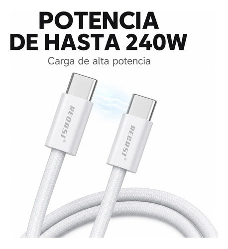 Cable Recrsi USB-C 2 m 240W – foto 2