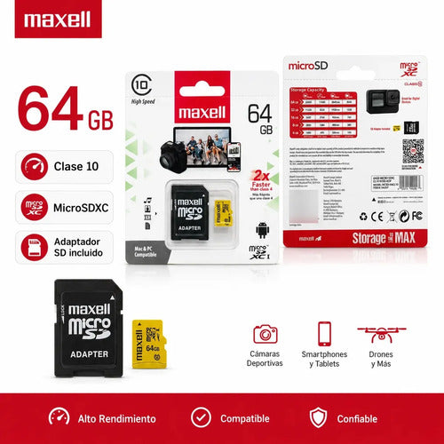 Micro SD Maxell 64 GB – foto 4