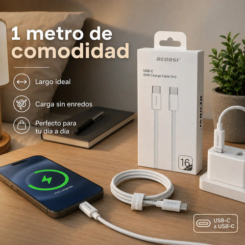 Cable Recrsi USB-C 1 m 60W – foto 8