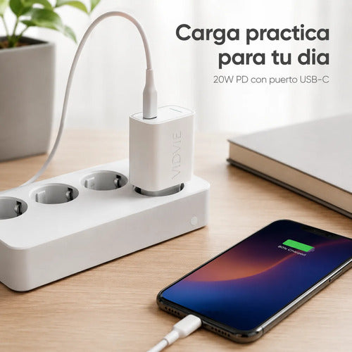 Cargador Vidvie A2347 20W USB-C PD Carga Rápida – Blanco – foto 8
